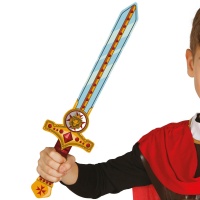 Épée en mousse avec poignée lion de 53 cm