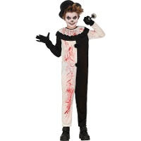 Costume de clown terrifiant ensanglanté pour enfant