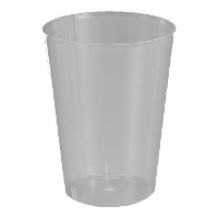 Gobelets en plastique transparent large de 600 ml - 25 unités