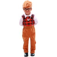 Déguisement de grand-père à carreaux pour bébé