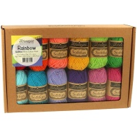 Paquet de 12 pelotes de SoftFun Rainbow de 50 g - Scheepjes