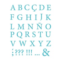 Pochoir alphabet classique de 20 x 28,5 cm - Artis decor - 1 unité