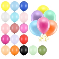 Ballons en latex de 43 cm pastel - PartyDeco - 25 unités