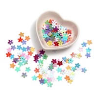 Paillettes de fleurs de 1 cm - 5 gr