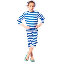 Costume de baigneuse bleu pour fille