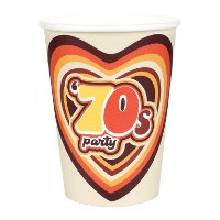 Verres rétro des années 70 de 270 ml - 10 unités