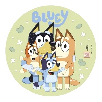 Feuille comestible Bluey et sa famille - Ø 20 cm