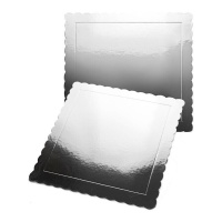 Base pour gâteau de 25 x 25 x 0,3 cm carrée - 1 unité