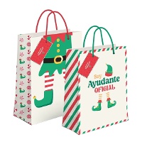Sac cadeau de 60 x 45 x 13 cm d'elfe assistant officiel - 1 unité