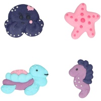 Figurines en sucre d'animaux marins - 8 unités