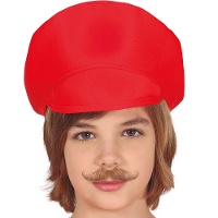 Casquette de plombier rouge pour enfant