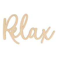 Figurine en bois mot Relax - 1 unité