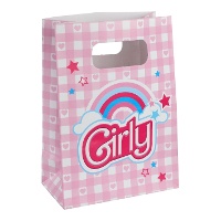 Sacs Barbie Girly de 13 x 7 x 18 cm - 10 unités