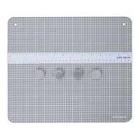 Base de découpe magnétique de 30,4 x 34,2 cm avec 2 règles et 4 aimants - Artis decor