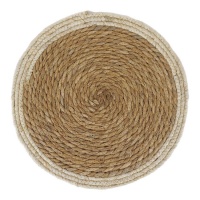 Set de table individuel de 38 cm naturel bicolore