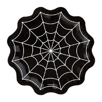 Assiettes en forme de toile d'araignée de 23,5 cm - 6 unités