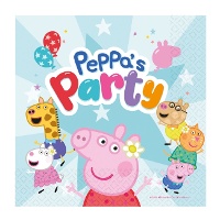 Serviettes Peppa Pig 16,5 x 16,5 cm - 16 unités