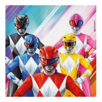 Serviettes Power Rangers de 16,5 cm - 20 unités