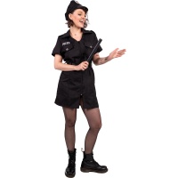 Costume de policière classique à manches courtes pour femme