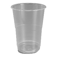 Verres de 500 ml en plastique transparent - 15 unités