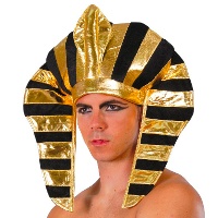 Coiffe de pharaon en tissu