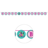 Guirlande de Maquillage avec Joyeux Anniversaire de 3,04 m