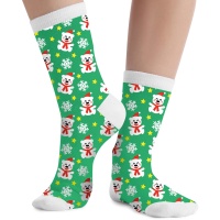 Chaussettes bonhommes de neige - 1 paire