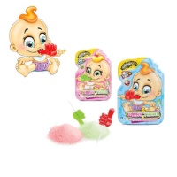 Sucette avec poudre croquante de saveurs assorties - Baby Thumb Popping & Lolli