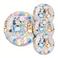 Ballon Orbz Bluey et Bingo 40 x 38 cm