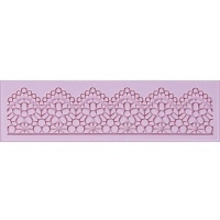 Moule rectangulaire en silicone avec bordure géométrique de 17,3 x 5 cm - Artis decor
