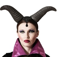 Diadème de cornes de reine maléfique noire