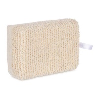 Éponge de bain tressée en tissu naturel