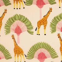 Tissu popeline de coton Girafes - Katia