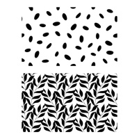Tampons acryliques motif feuilles et pois - Artemio