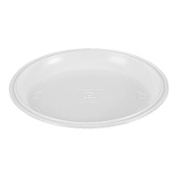 Assiettes rondes en plastique de 22 cm résistantes - 10 unités