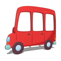 Cadre pour photobooth de voiture rouge de 79 x 59 cm