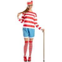 Costume de voyageuse avec bonnet pour femme