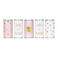 Boîtes pour voiture de Mr & Mrs - 5 unités