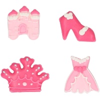 Figurines de sucre de Princess Fairytale - 8 unités