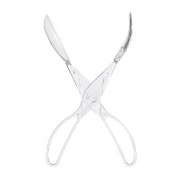 Pince de service en plastique transparent