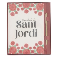 Carnet de Sant Jordi avec stylo