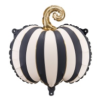 Ballon de citrouille blanc et noir de 39 x 38 cm