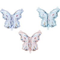 Ballons en forme de papillons de 23 x 19 cm - 3 unités