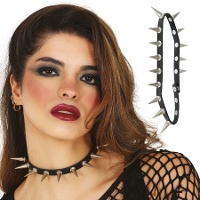 Collier à pointes punk