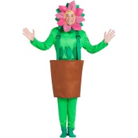 Pot de fleurs avec tournesol Costume pour adultes