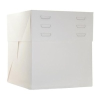 Boîte de 30 x 30 x 20 cm pour gâteau, réglable en hauteur