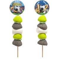 Brochette de bonbons football assortie - 53 g - 1 unité