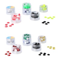 Gemmes acryliques rondes en couleurs de 10 mm - 240 unités