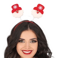 Bandeau de Père Noël avec flocon de neige