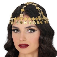 Diadème de pièces dorées